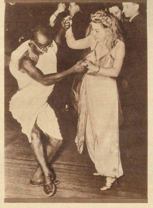 Gandhi dancing